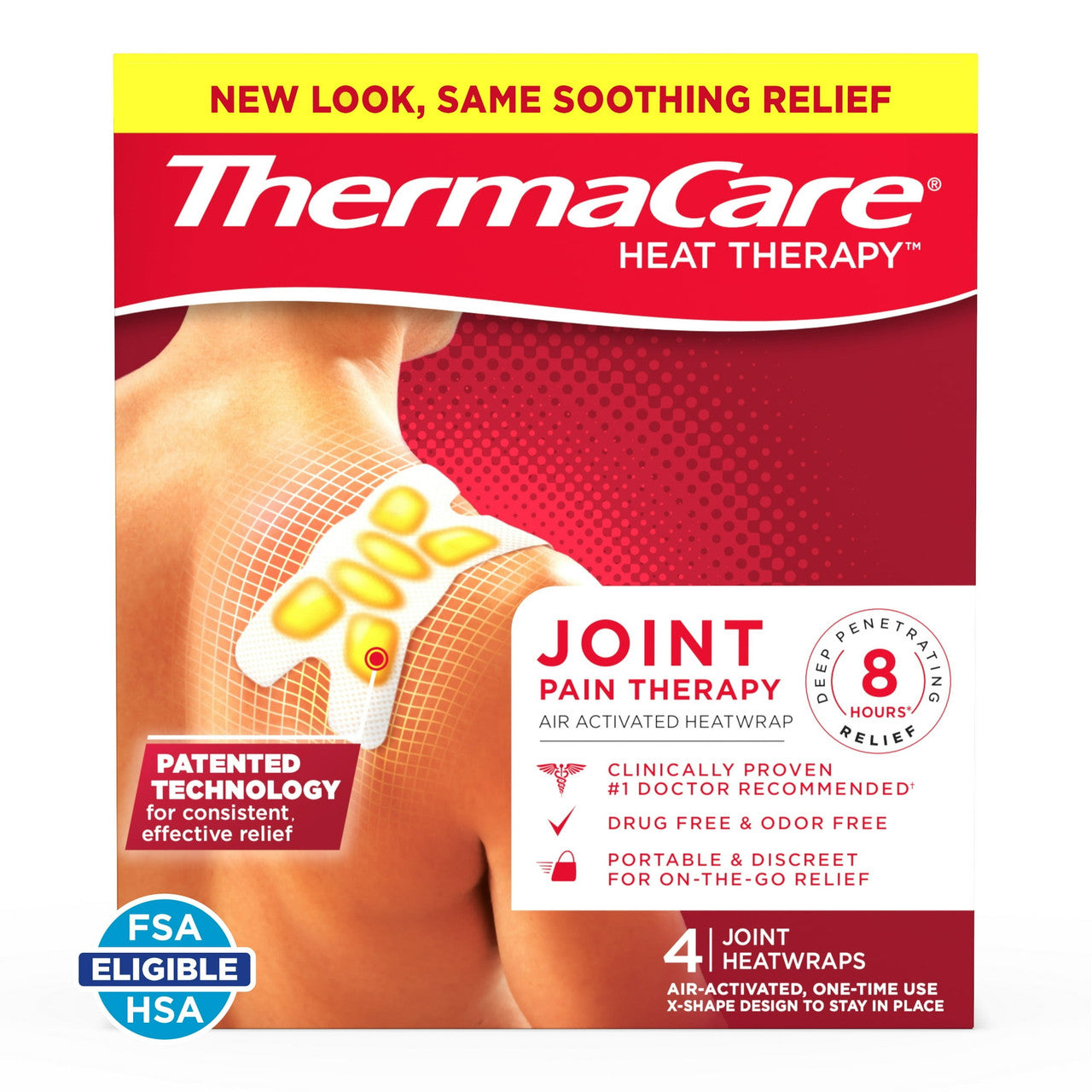 Thermacare Muscle And Joint 8 Hour Heat Wraps, 4 Ea